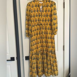 Long Emerson Fry floral yellow dress- NWT